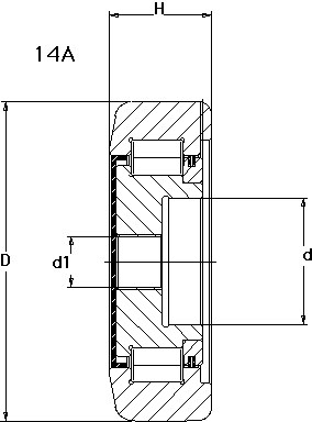 mast roller bearing 14A