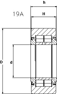 mast roller bearing drawing