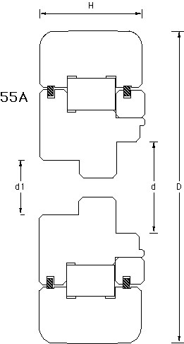 mast roller bearing type 55A