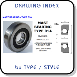 Mast Bearings Type Drawings