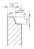 fork hanger bar profile